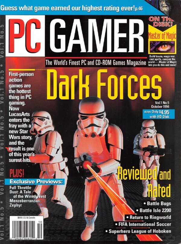 PC Gamer   Issue 005   October 1994 cover